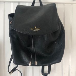 authentic kate spade black back pack